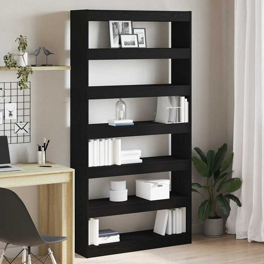 Könyvespolc Fekete Tölgy 100 x 30 x 198 cm Faanyag