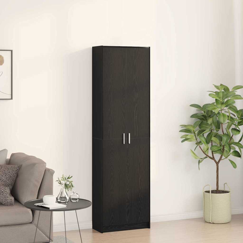 Ruhásszekrény Fekete tölgy 55 x 25 x 189 cm Szerelt Fa