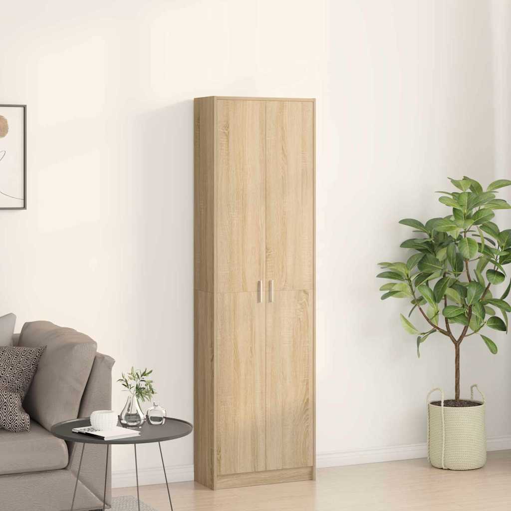 Ruhásszekrény Sonoma tölgy 55 x 25 x 189 cm Szerelt Fa