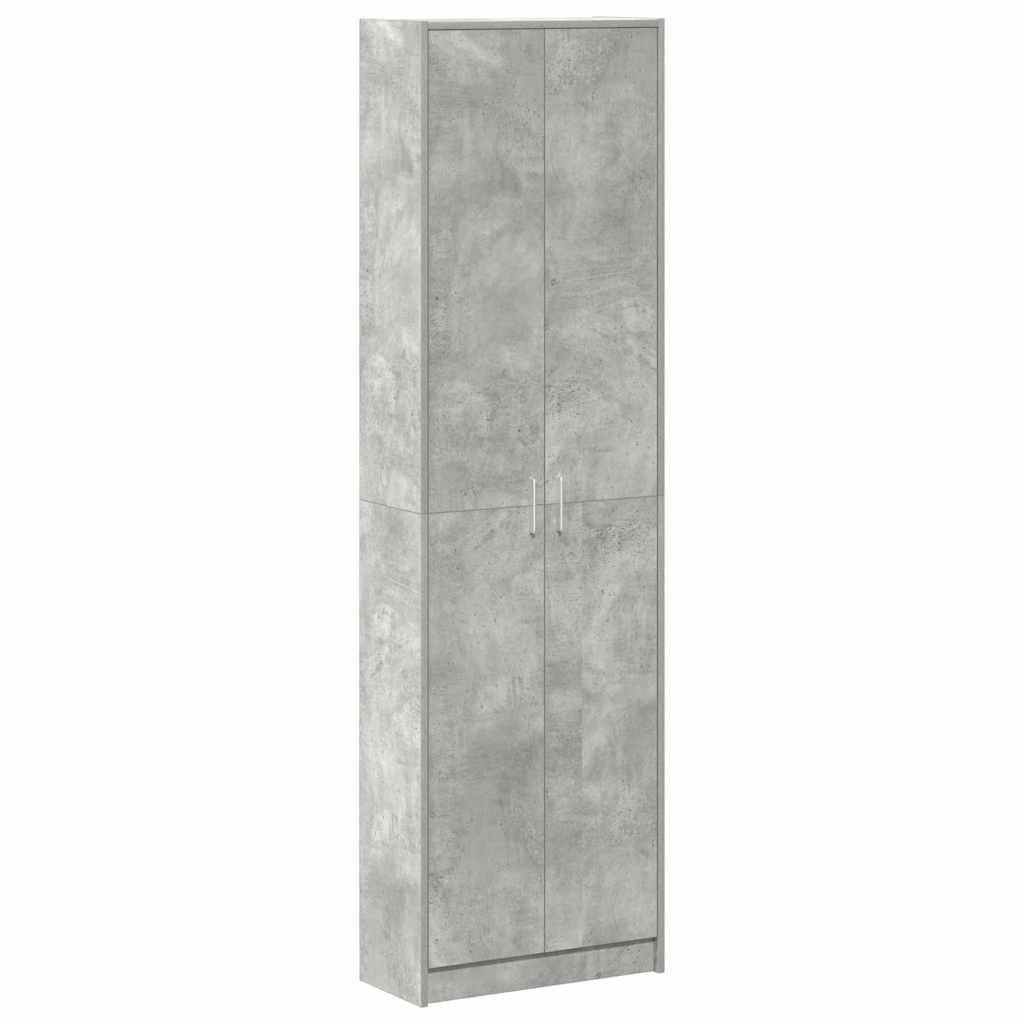Ruhásszekrény Beton Szürke 55 x 25 x 189 cm Szerelt Fa