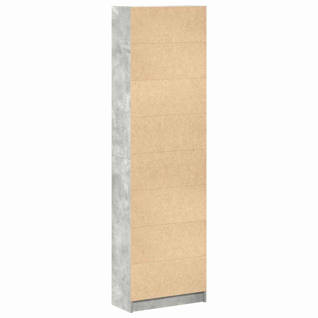 Ruhásszekrény Beton Szürke 55 x 25 x 189 cm Szerelt Fa