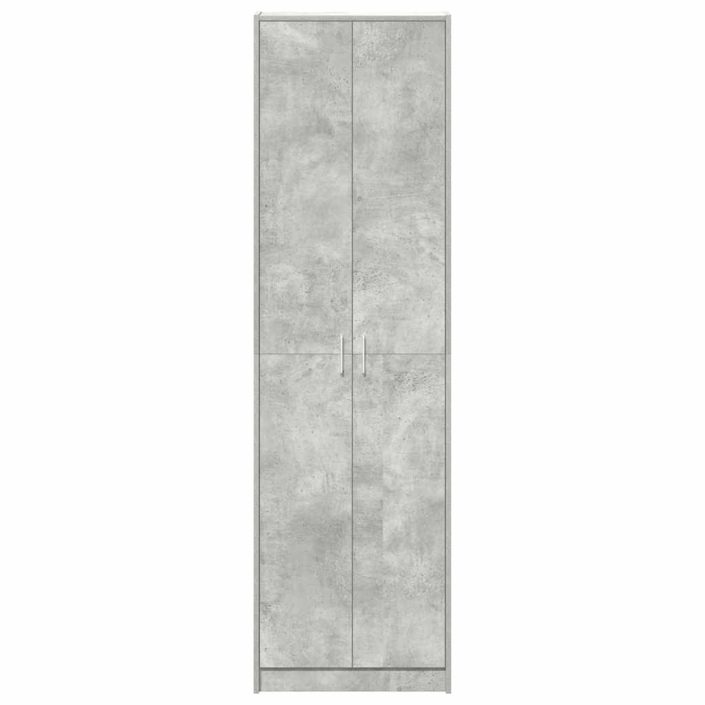 Ruhásszekrény Beton Szürke 55 x 25 x 189 cm Szerelt Fa