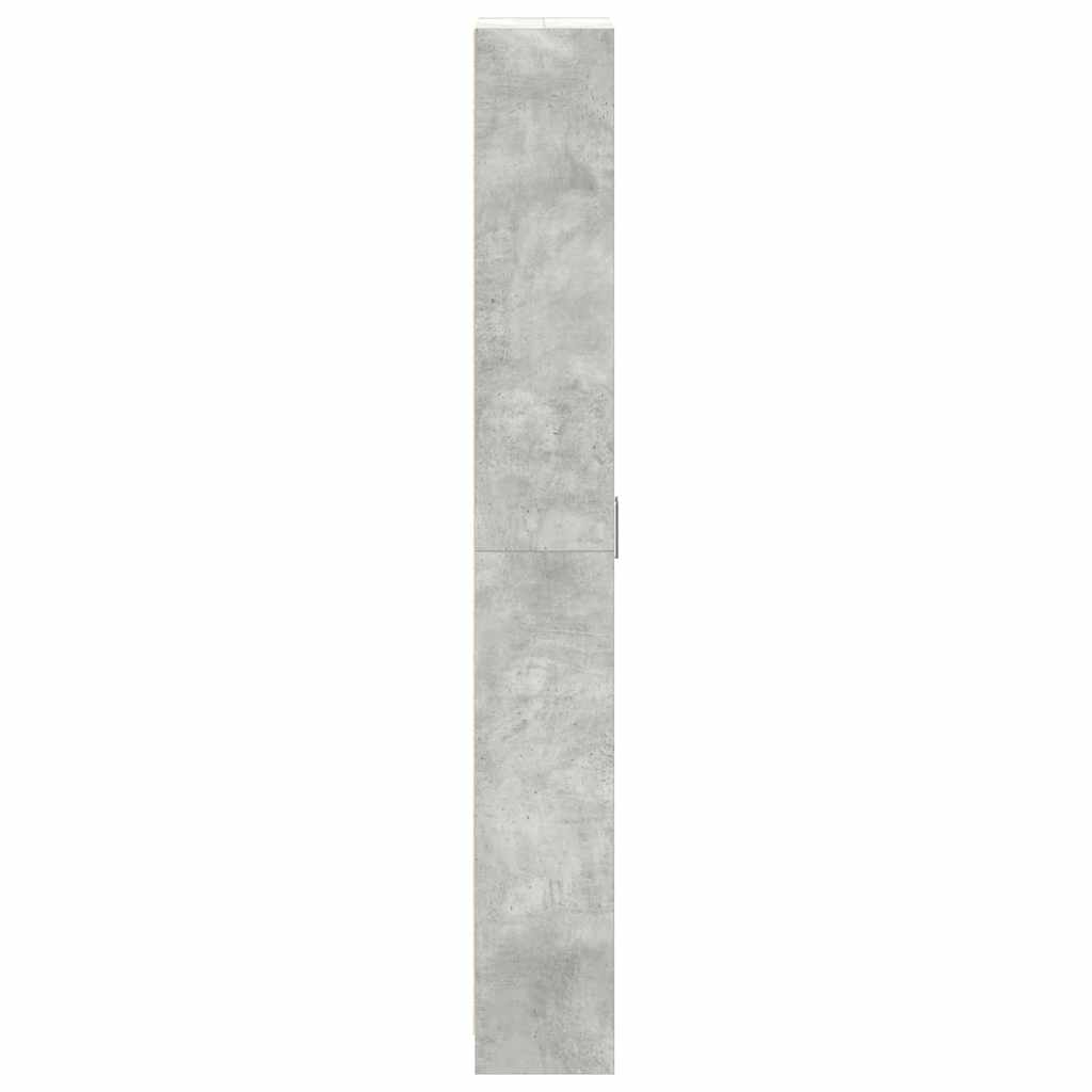 Ruhásszekrény Beton Szürke 55 x 25 x 189 cm Szerelt Fa
