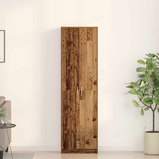 Ruhásszekrény polcokkal Öreg fa 55 x 25 x 189 cm Faanyag
