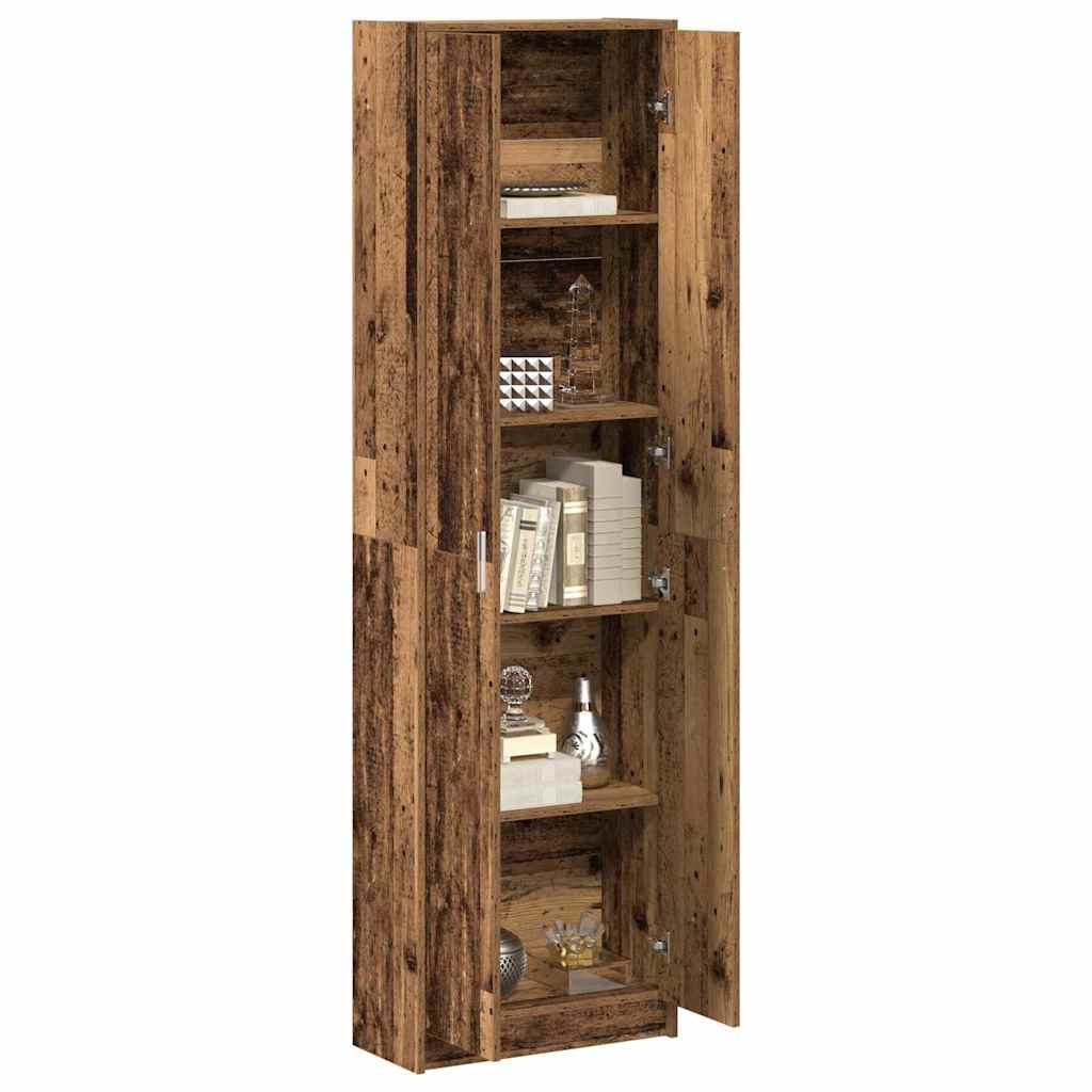 Ruhásszekrény polcokkal Öreg fa 55 x 25 x 189 cm Faanyag