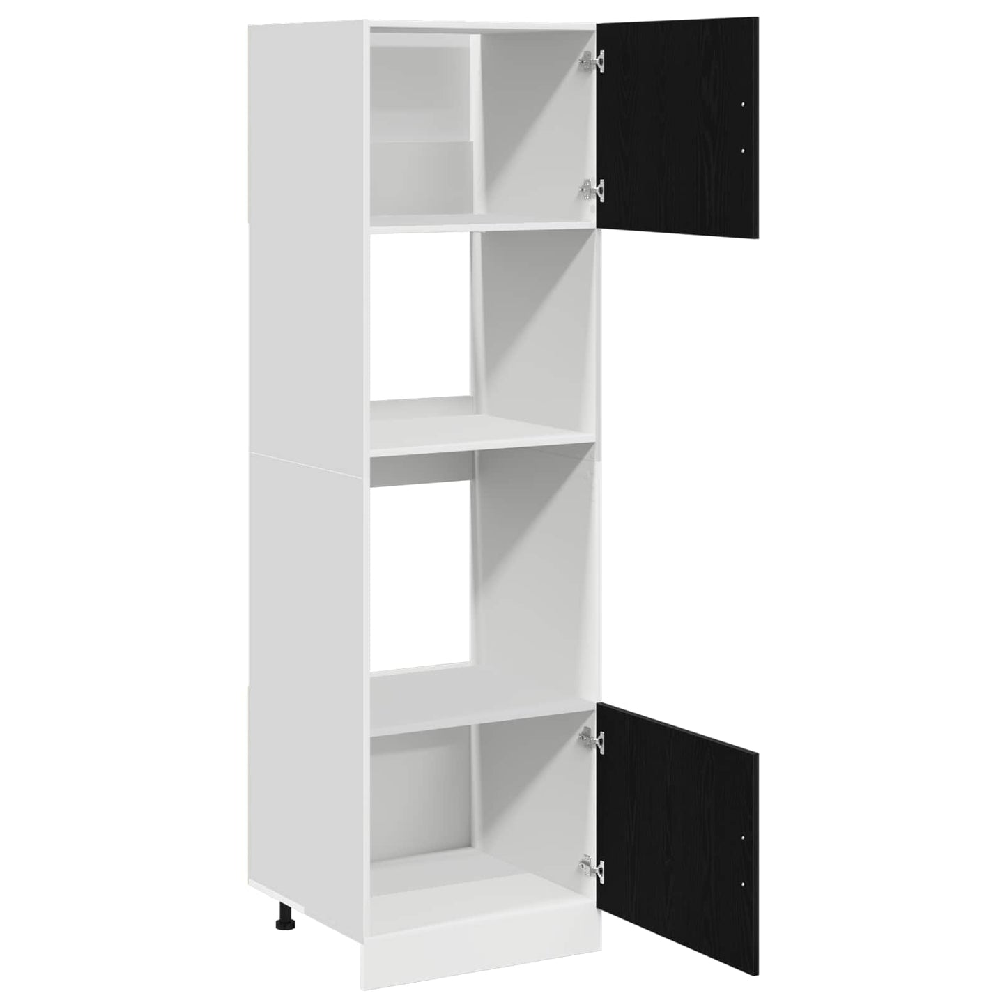 Függő szekrény Fekete tölgy 60 x 57 x 207 cm Szerelt Fa