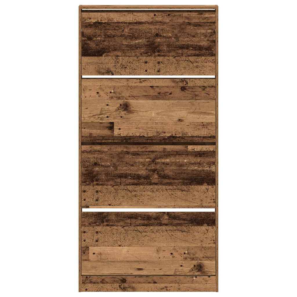 Cipőszekrény 80 x 21 x 163,5 cm Szerelt Fa Öreg fa