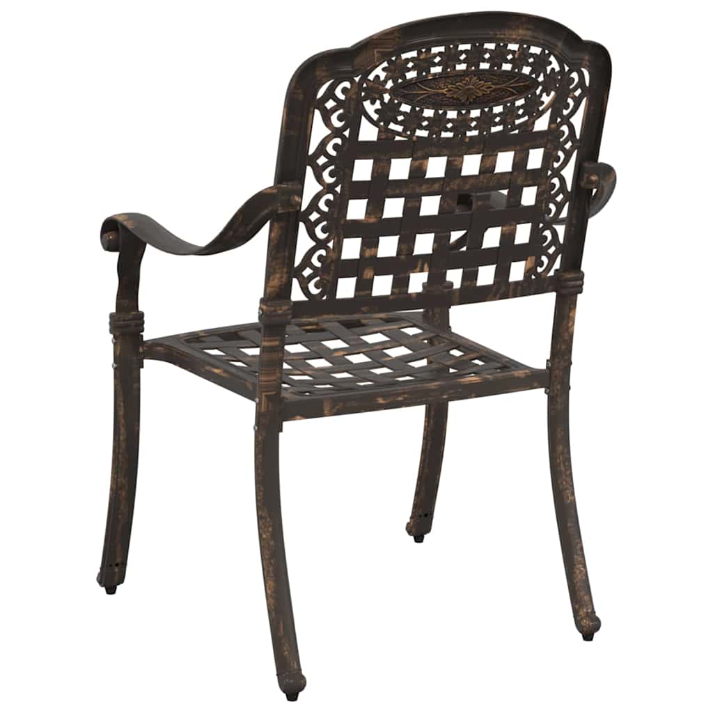 Kerti Szék 2 pcs Bronz 55 x 56,5 x 91cm Alumínium