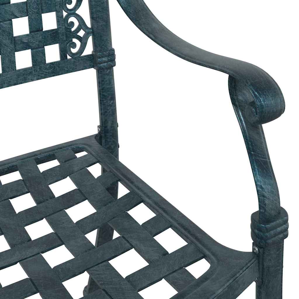 Kerti Szék 2 pcs Zöld 55 x 56,5 x 91cm Alumínium