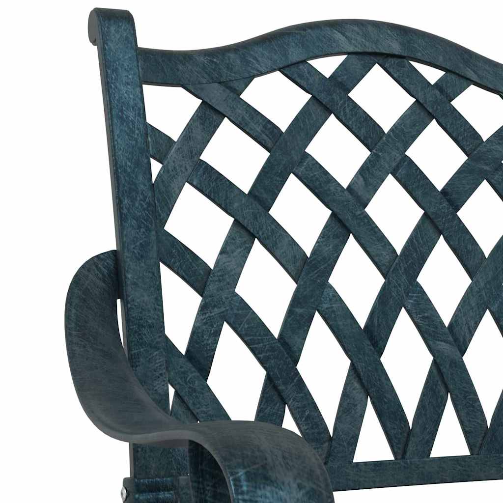 Kerti Szék 2 pcs Zöld 56 x 55 x 92.5cm Alumínium