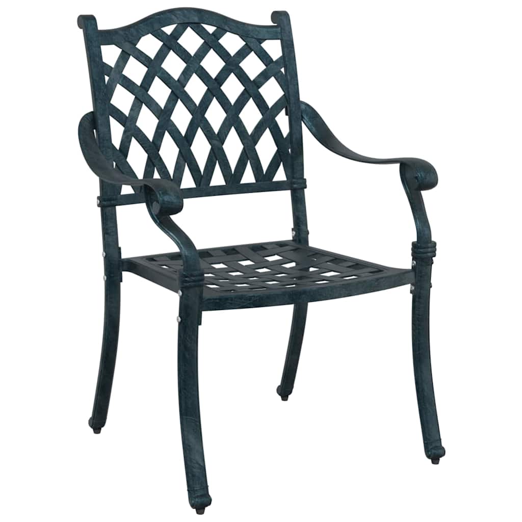 Kerti Szék 2 pcs Zöld 56 x 55 x 92.5cm Alumínium
