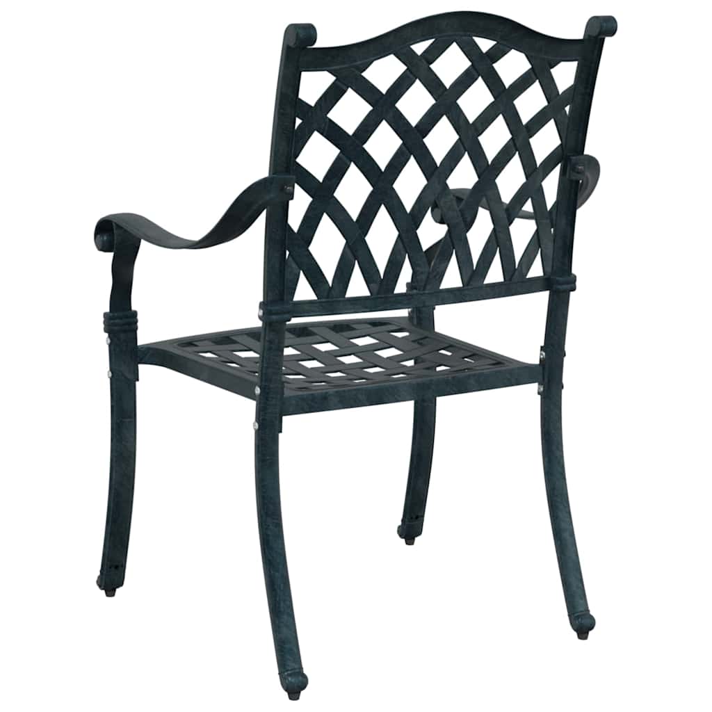 Kerti Szék 2 pcs Zöld 56 x 55 x 92.5cm Alumínium