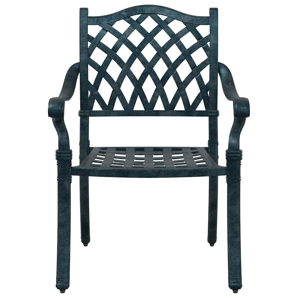 Kerti Szék 2 pcs Zöld 56 x 55 x 92.5cm Alumínium