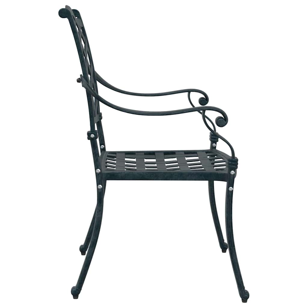 Kerti Szék 2 pcs Zöld 56 x 55 x 92.5cm Alumínium
