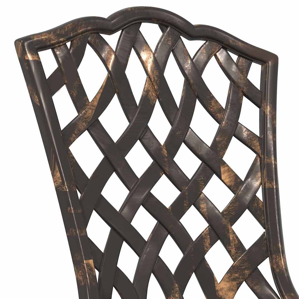 Kert Bistro Készlet 3 pcs Bronz Alumínium