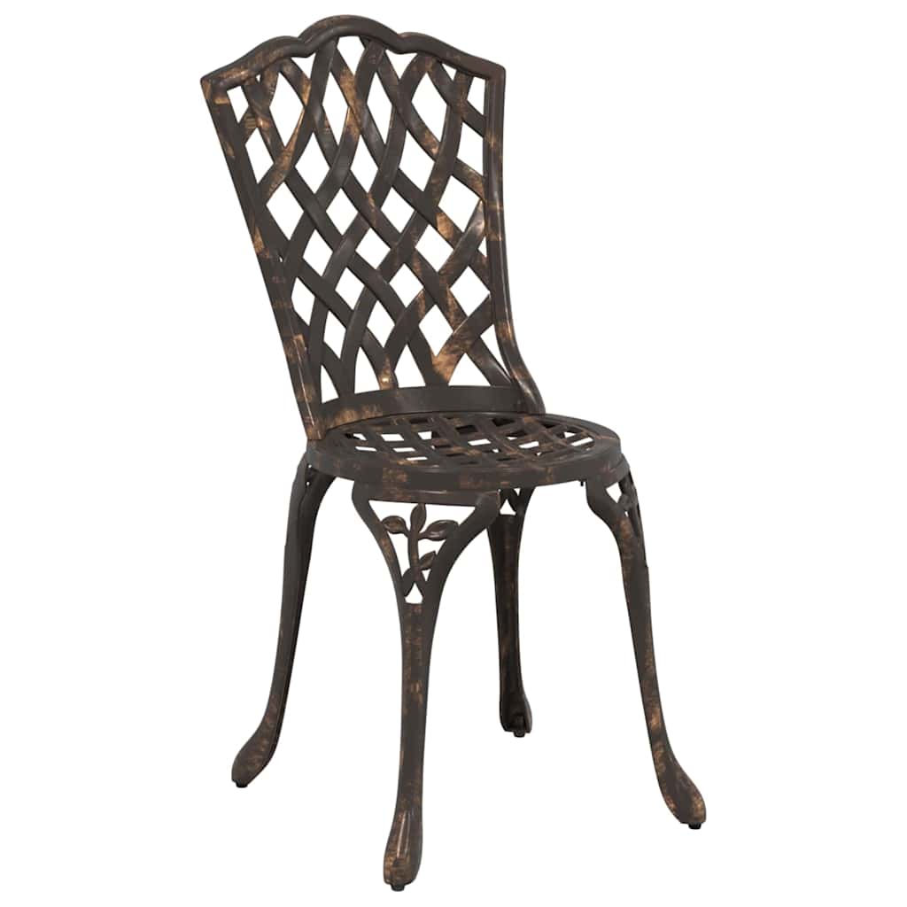 Kert Bistro Készlet 3 pcs Bronz Alumínium