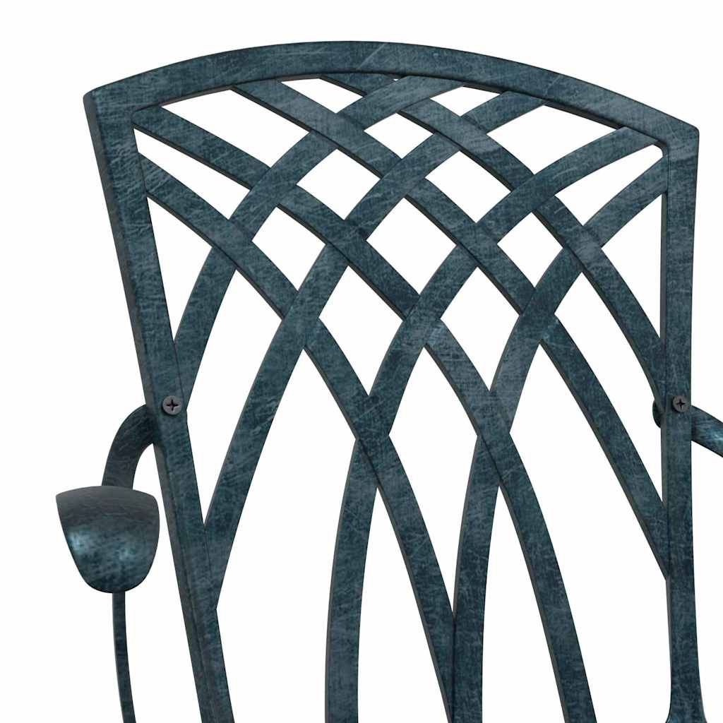 Kerti Szék 2 pcs Zöld 53 x 51 x 88,5cm Alumínium
