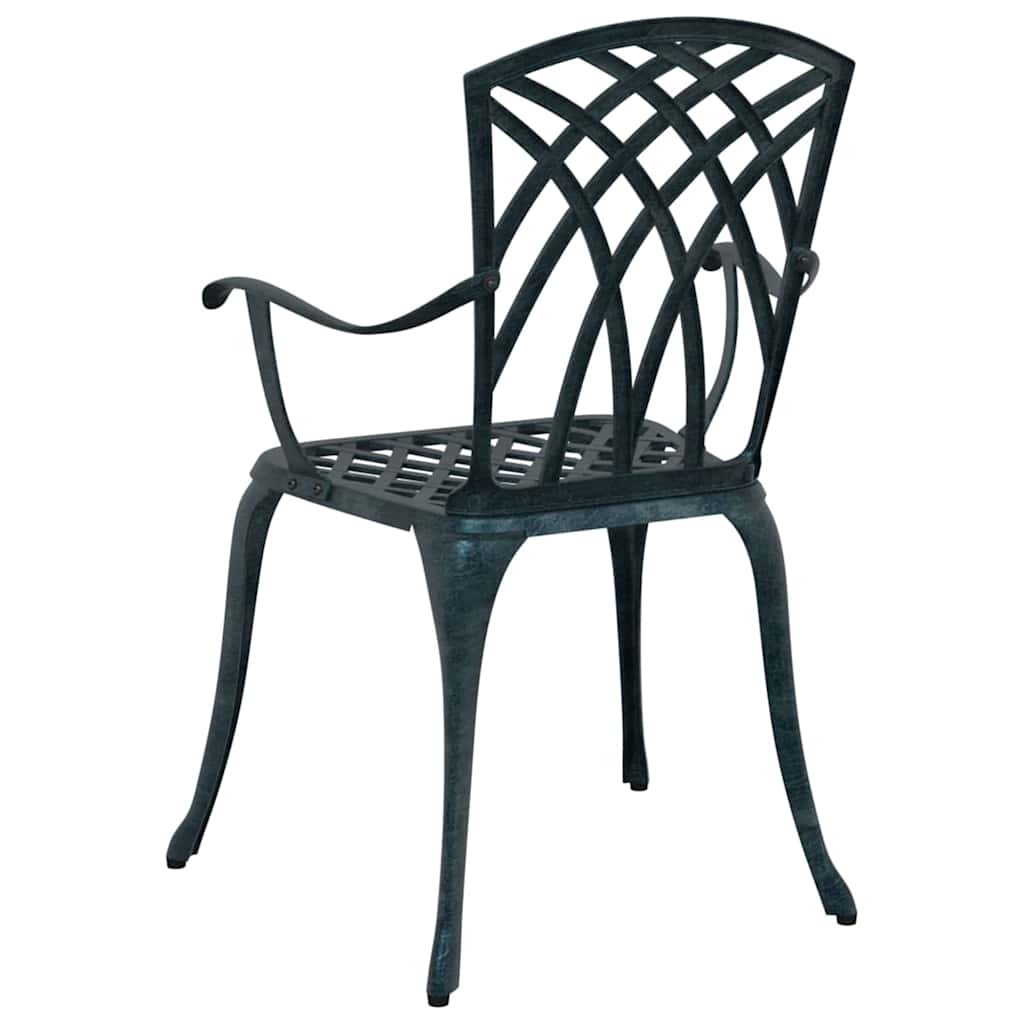 Kerti Szék 2 pcs Zöld 53 x 51 x 88,5cm Alumínium