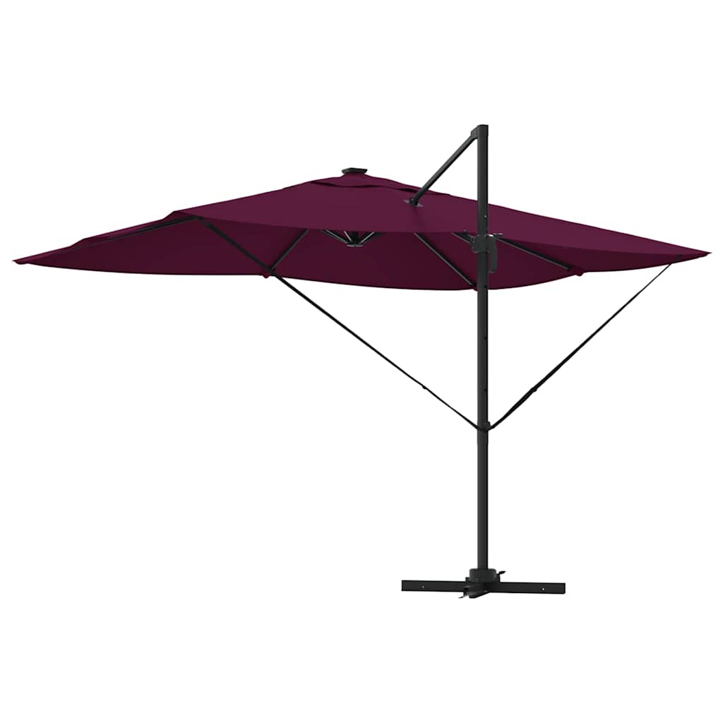 Napernyő Bordeaux piros 352 x 251 x 265 cm Pamut és Alumínium