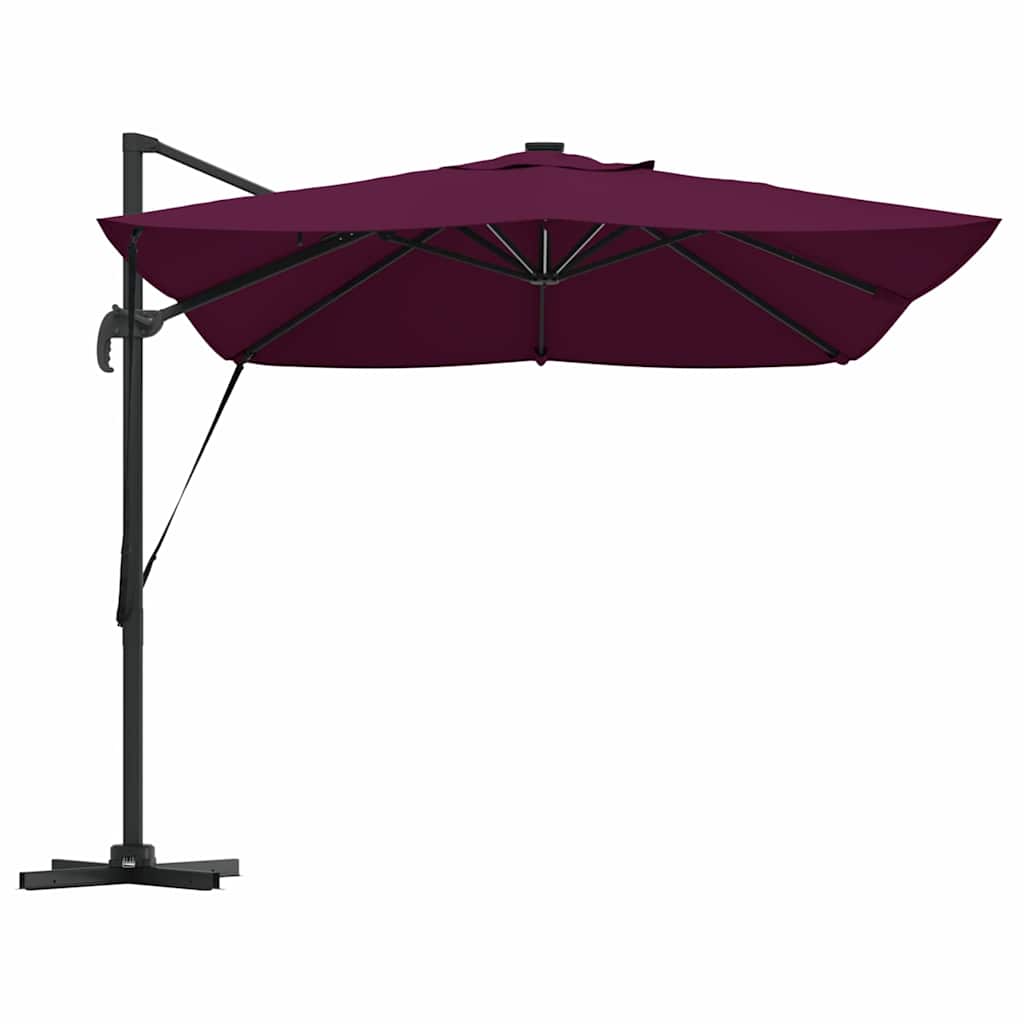 Napernyő Bordeaux piros 352 x 251 x 265 cm Pamut és Alumínium