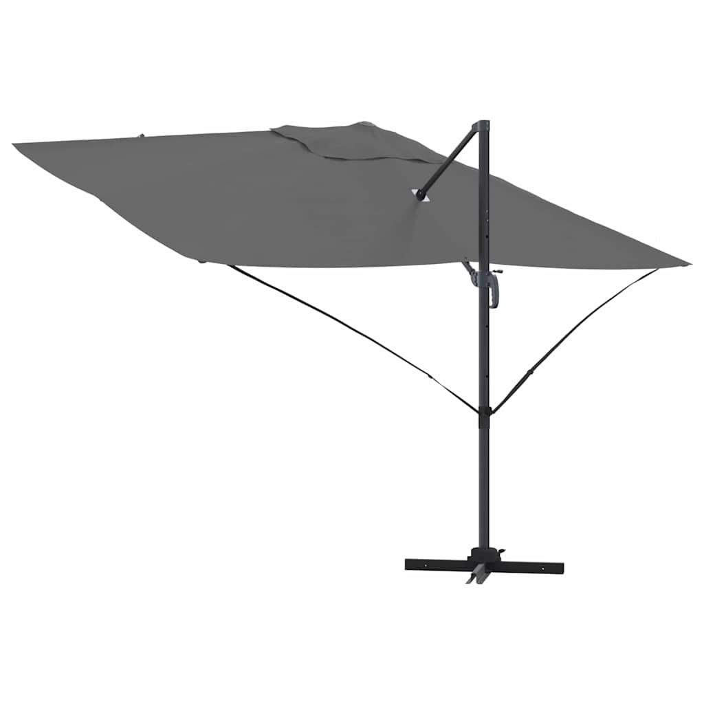 Napernyő Antracit 351 x 250 x 260 cm Pamut és Alumínium