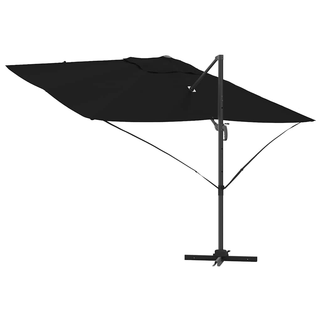 Napernyő Fekete 351 x 250 x 260 cm Pamut és Alumínium