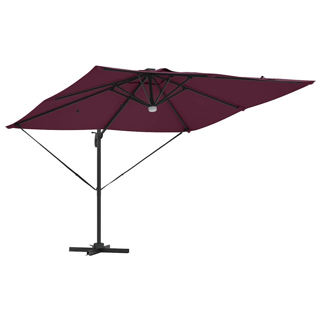 Roma napernyő Piros 286 x 284 x 270 cm Alumínium és poliészter