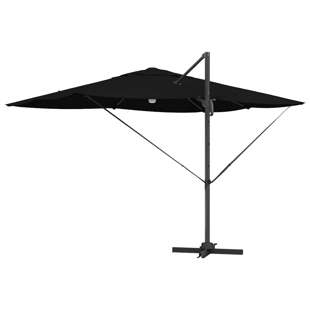 Napernyő Fekete 351 x 250 x 253 cm Pamut és Alumínium