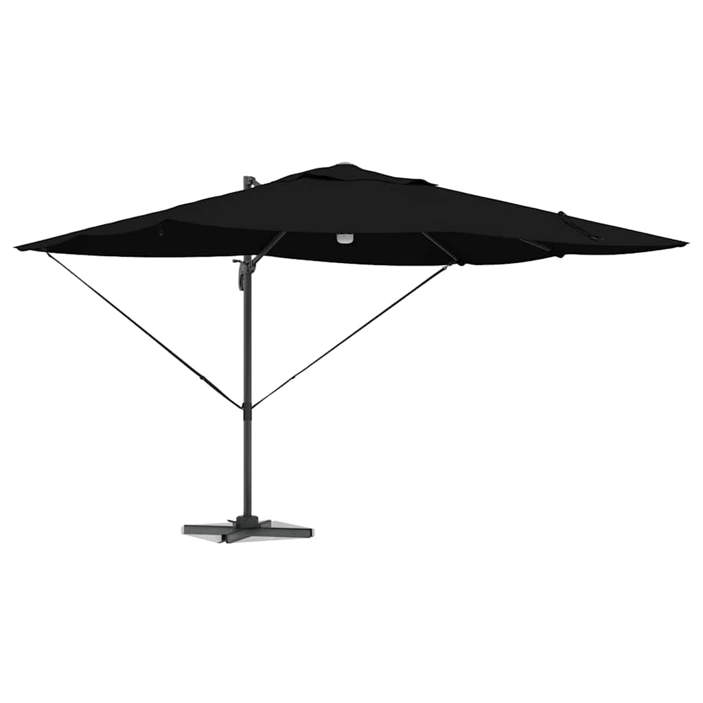 Napernyő Fekete 351 x 250 x 253 cm Pamut és Alumínium