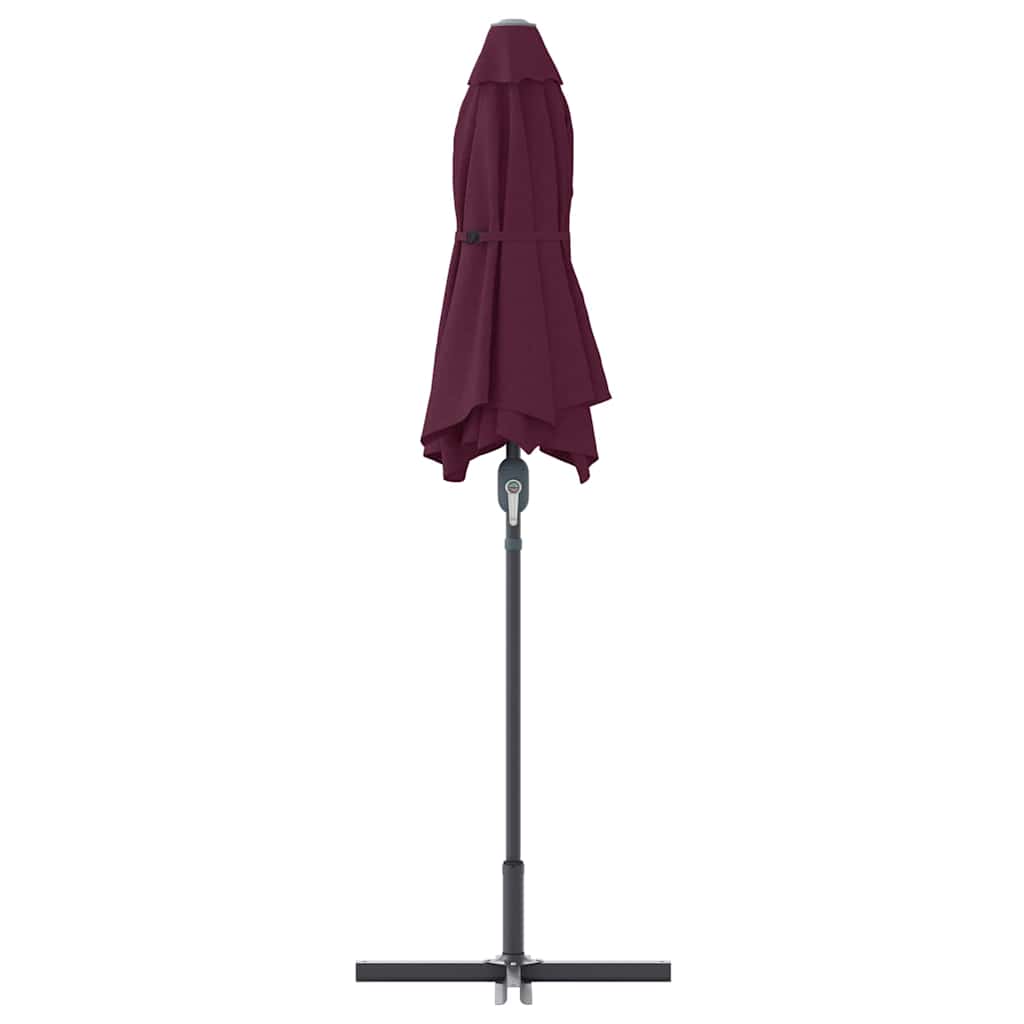 Kerti napernyő Bordeaux piros 370 x 197 x 239 cm
