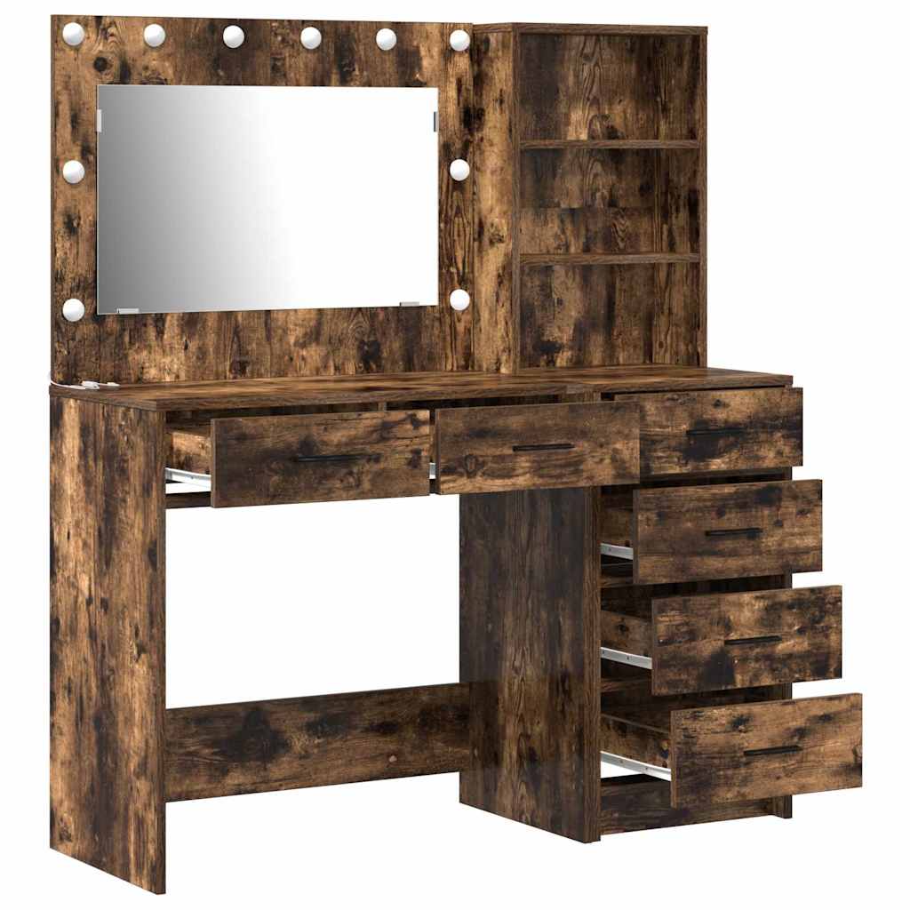 Öltözködőasztal 2 pcs Barna 78.5 x 41 x 135 cm Szerelt Fa