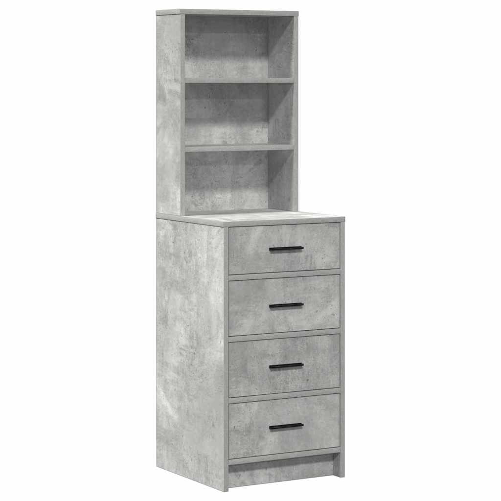 Öltözködőasztal 2 pcs Szürke 50 x 41 x 135 cm Szerelt Fa