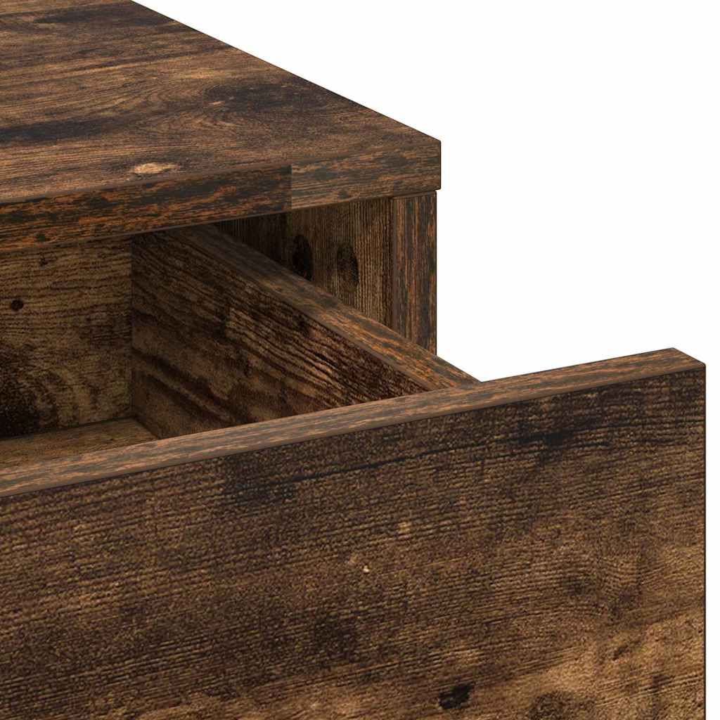 Öltözködőasztal fiókkal 2 pcs Barna 50 x 41 x 135 cm Faanyag