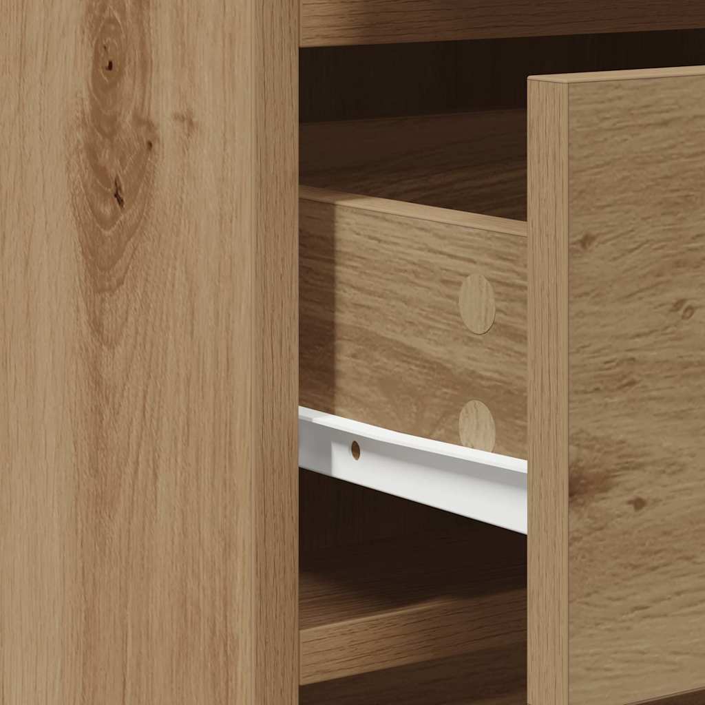 Öltözködőasztal 2 pcs Barna 50 x 41 x 135 cm Faanyag