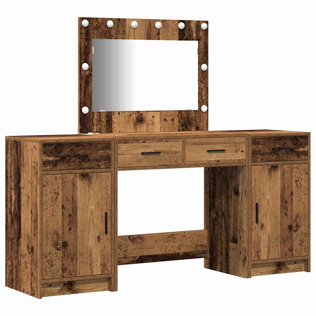Öltözködőasztal 3 pcs Barna 78,5 x 41 x 135 cm Szerelt Fa