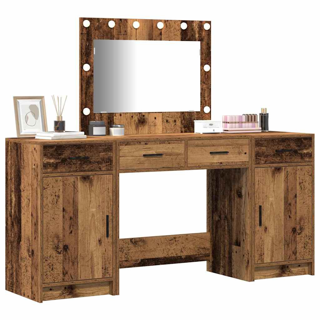Öltözködőasztal 3 pcs Barna 78,5 x 41 x 135 cm Szerelt Fa