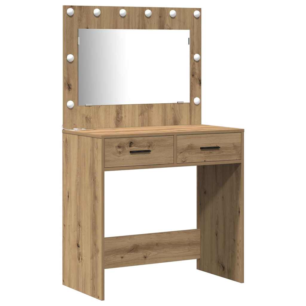 Öltözködőasztal 3 pcs Barna 78,5 x 41 x 135 cm Szerelt Fa