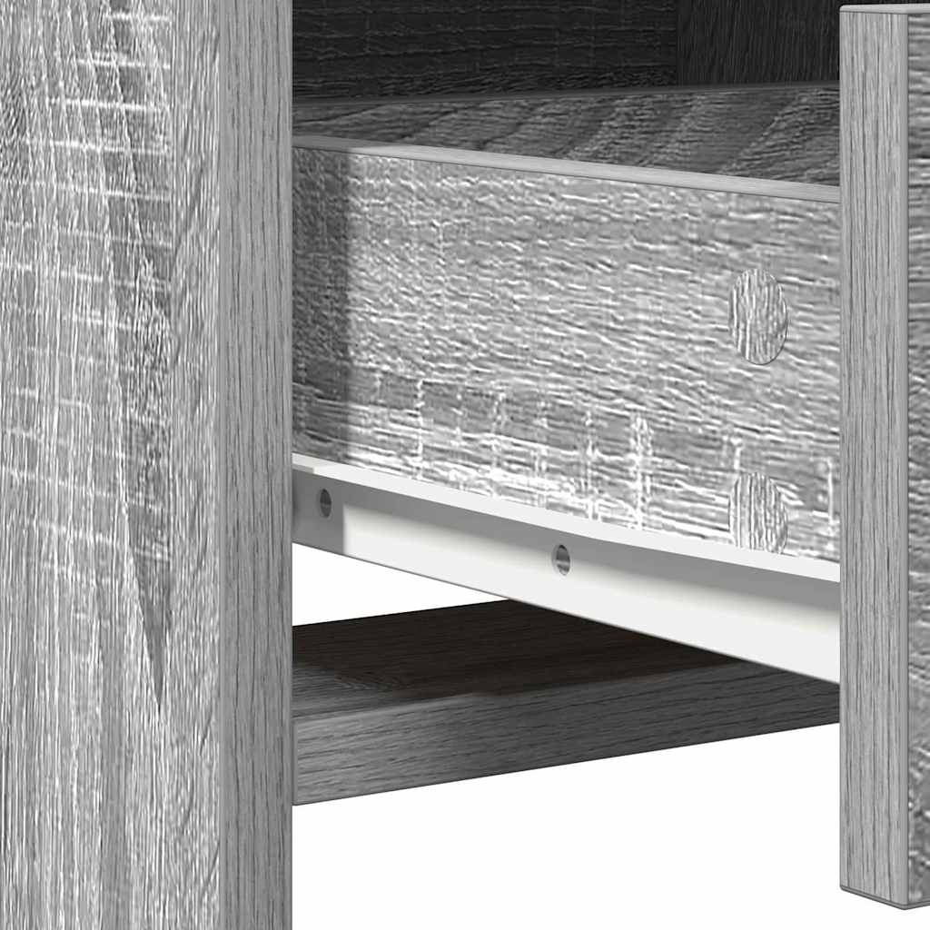 Öltözködőasztal 2 pcs Szürke 78,5 x 41 x 135 cm Szerelt Fa