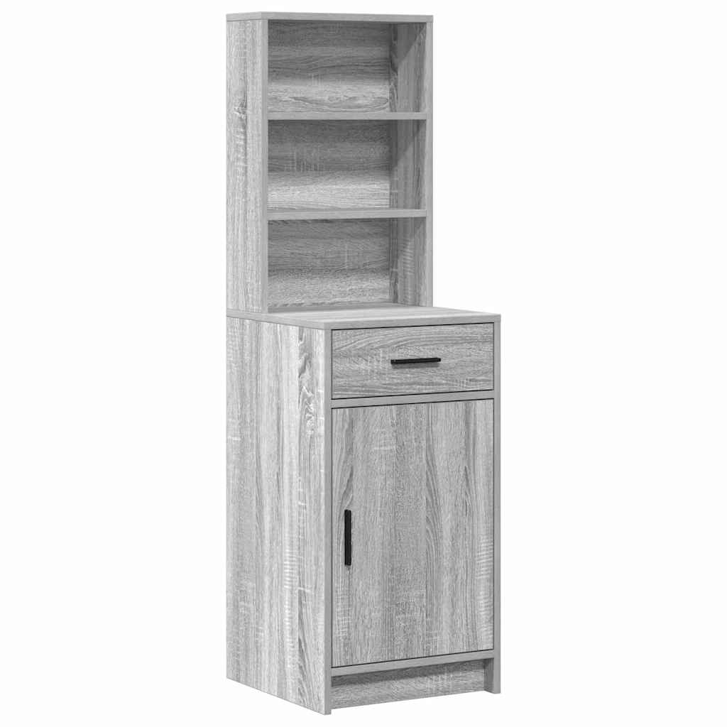 Öltözködőasztal 2 pcs Szürke 78,5 x 41 x 135 cm Szerelt Fa