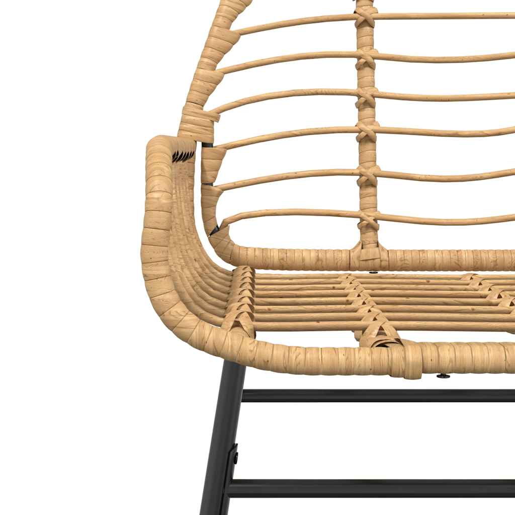 7 észes barna polyrattan üveg kerti étkezőgarnitúra