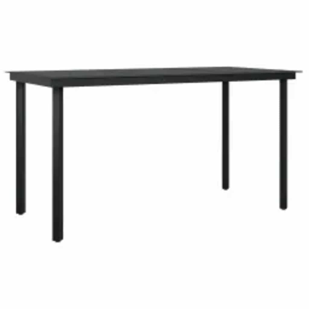 5 részes szürke polyrattan üveg kerti étkezőgarnitúra párnával