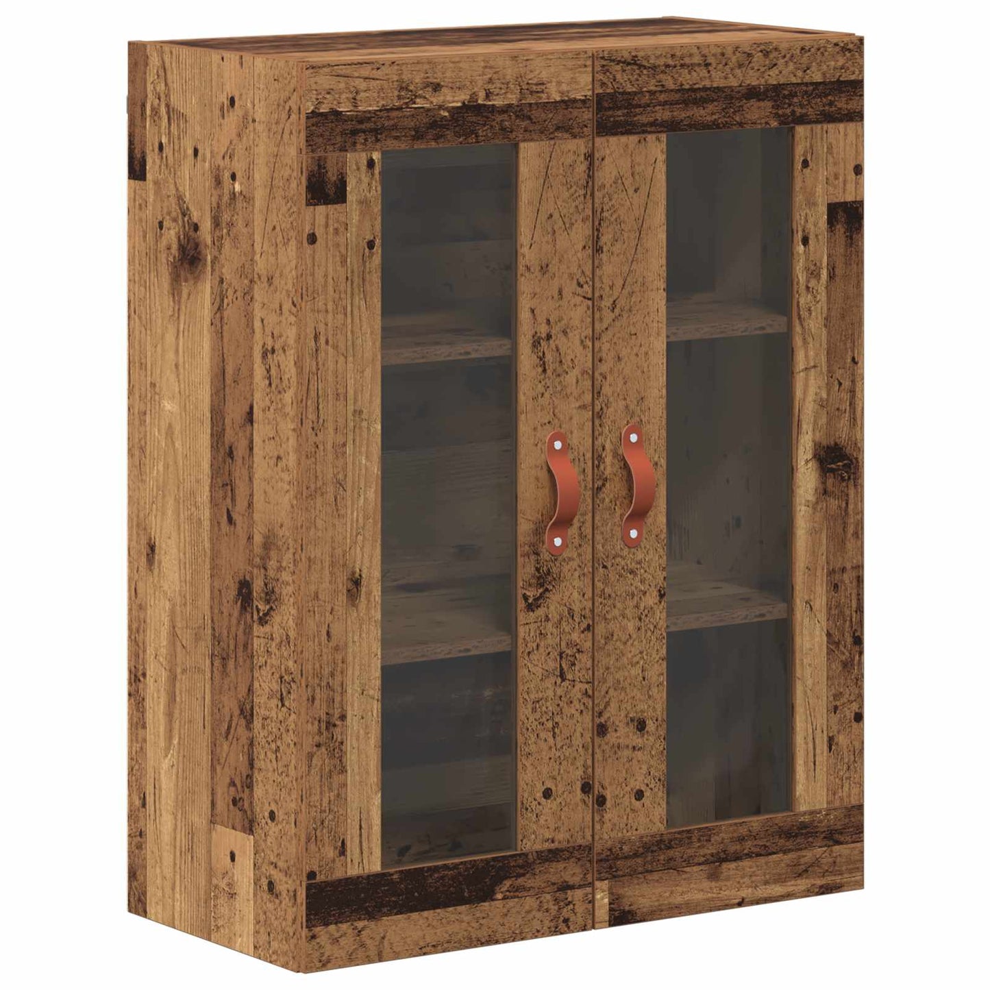 Fali Szekrények 2 db Öreg fa 69,5 x 34 x 90 cm Szerelt Fa
