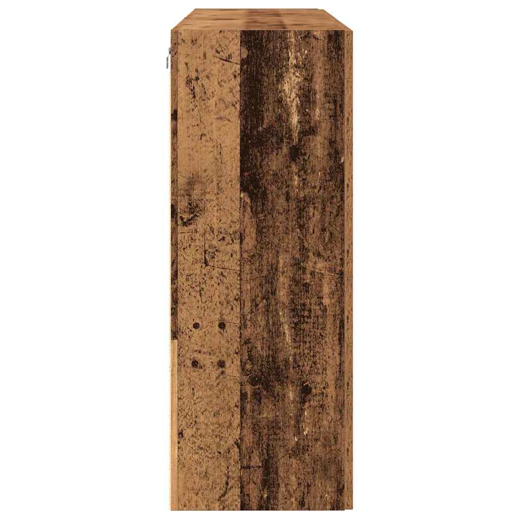 Fali Szekrények 2 db Öreg fa 69,5 x 34 x 90 cm Szerelt Fa
