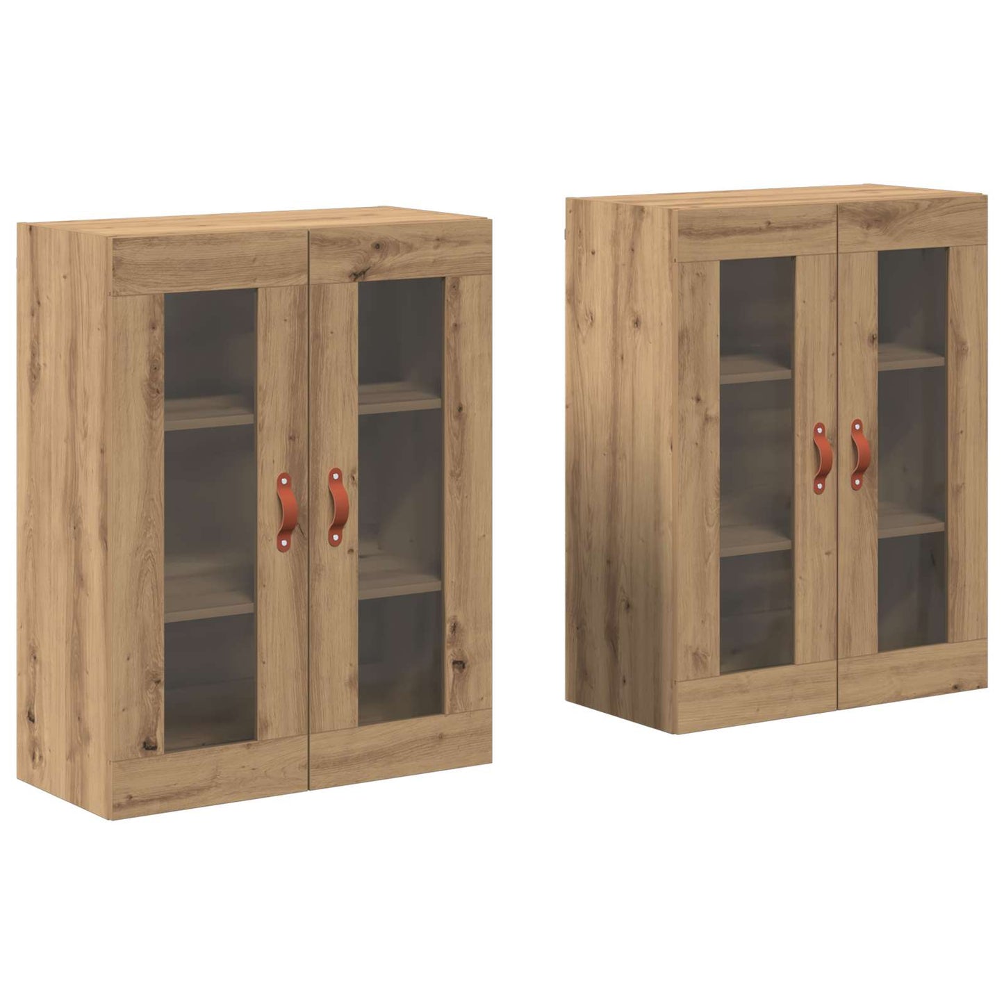 Fali Szekrények 2 db Artisan tölgy 69,5 x 34 x 90 cm Szerelt Fa
