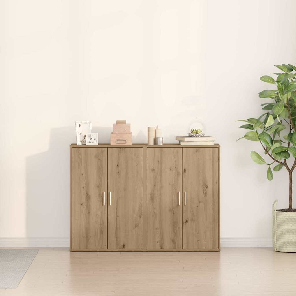 Széf 2 db Artisan tölgy 60 x 31 x 84 cm Szerelt Fa