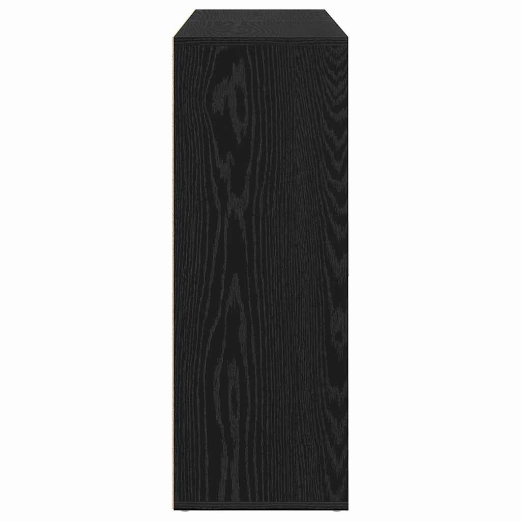Széf 2 db Fekete tölgy 60 x 31 x 84 cm Szerelt Fa