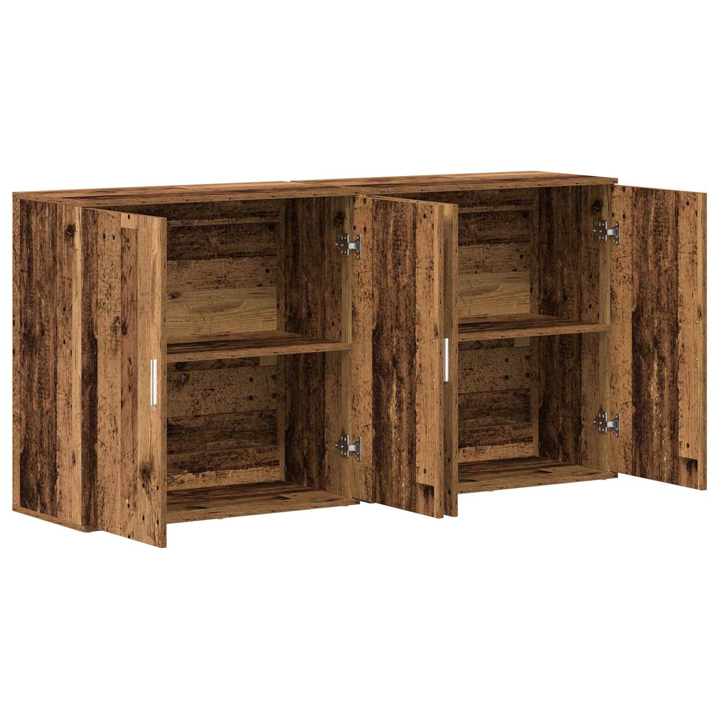 Széf 2 db Öreg fa 79 x 38 x 80 cm Szerelt Fa