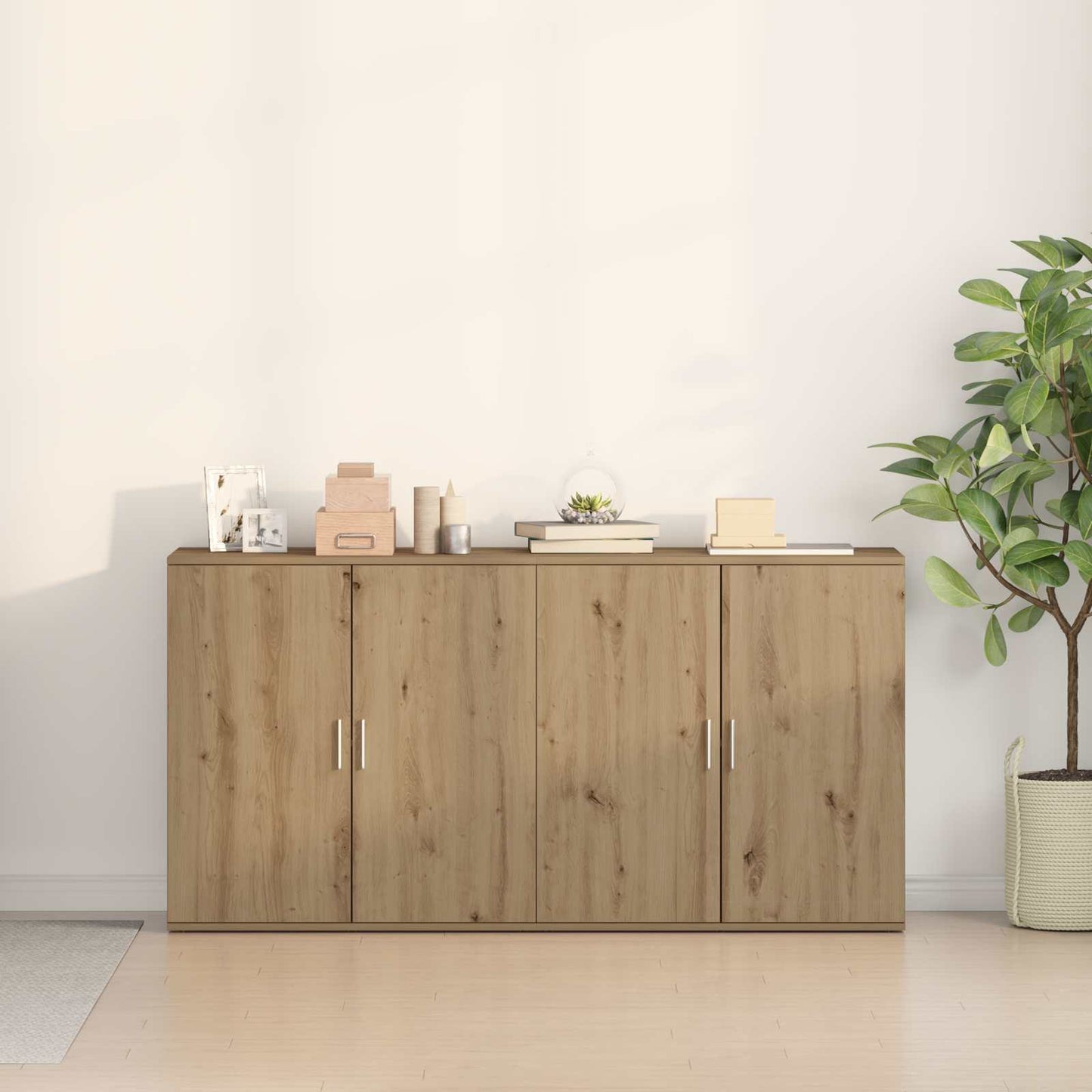 Széf 2 db Artisan tölgy 79 x 38 x 80 cm Szerelt Fa