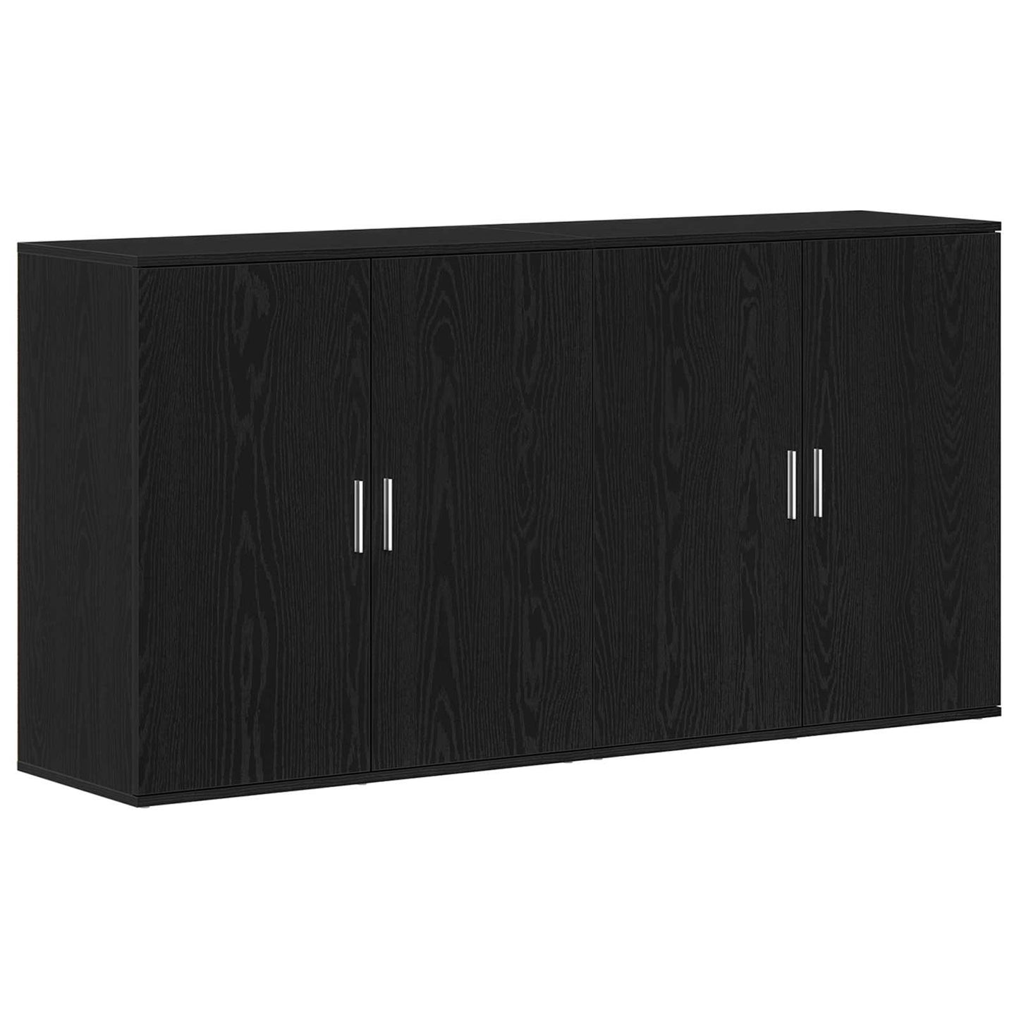 Széf 2 db Fekete tölgy 79 x 38 x 80 cm Szerelt Fa