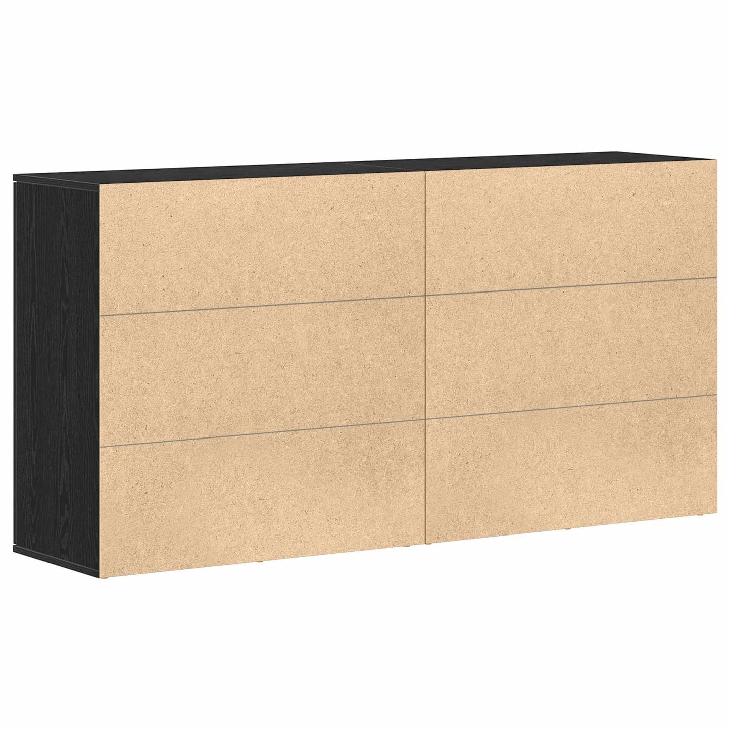 Széf 2 db Fekete tölgy 79 x 38 x 80 cm Szerelt Fa